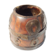 Pot measure Kerala teak antique brass