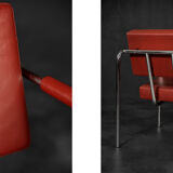 Fauteuils scandinaves bauhaus chrome