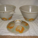 1970 Georgia sandstone table service hand painted