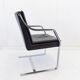 Fauteuil en cuir noir Knoll Art Collection par Rudolf B. Glatzel