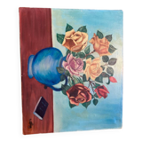 Oil on canvas bouquet