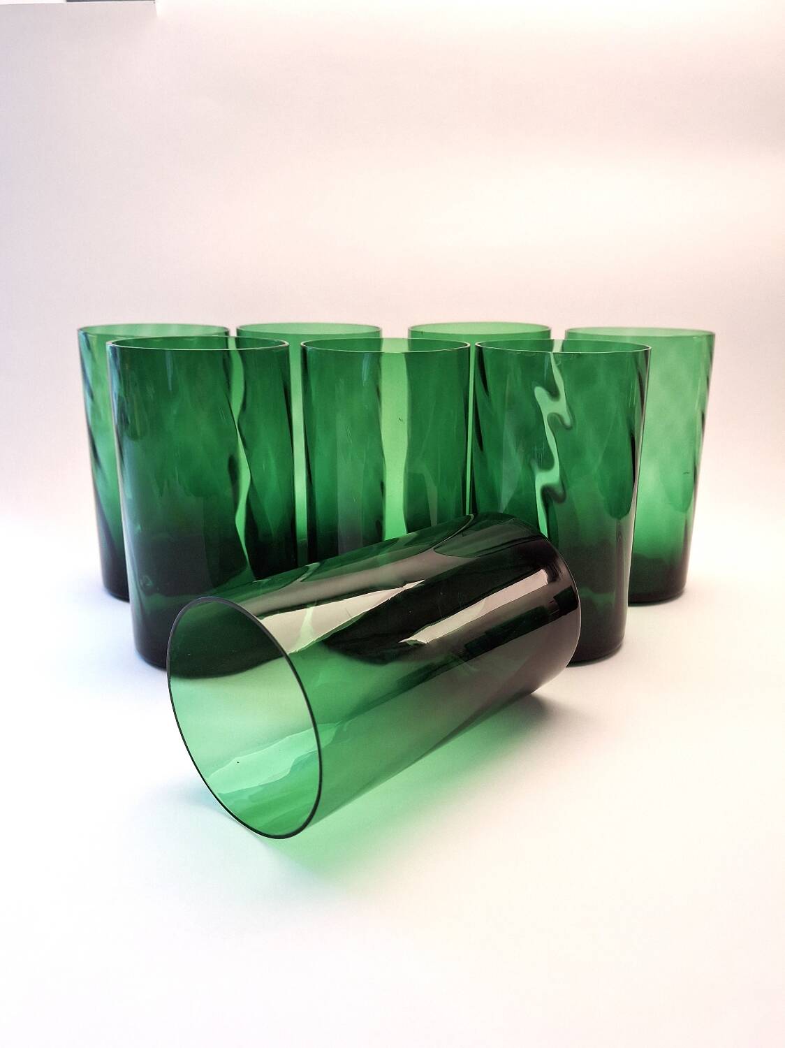 Set of eight Glasses 1970s