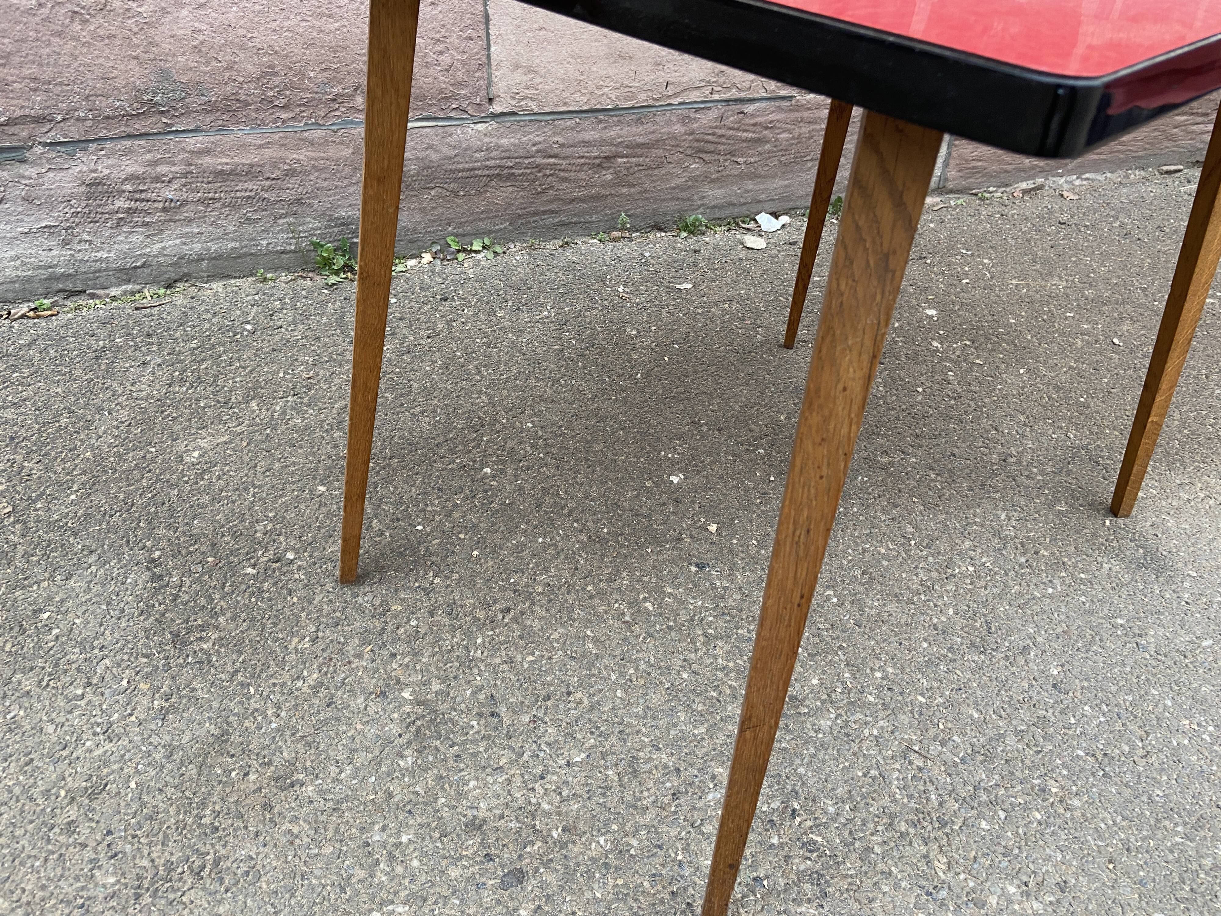 Table basse cocktail formica vintage 1960