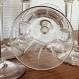 Set of 6 engraved wine glasses