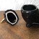 Jewelry box ceramic candy box black and gold bird shape