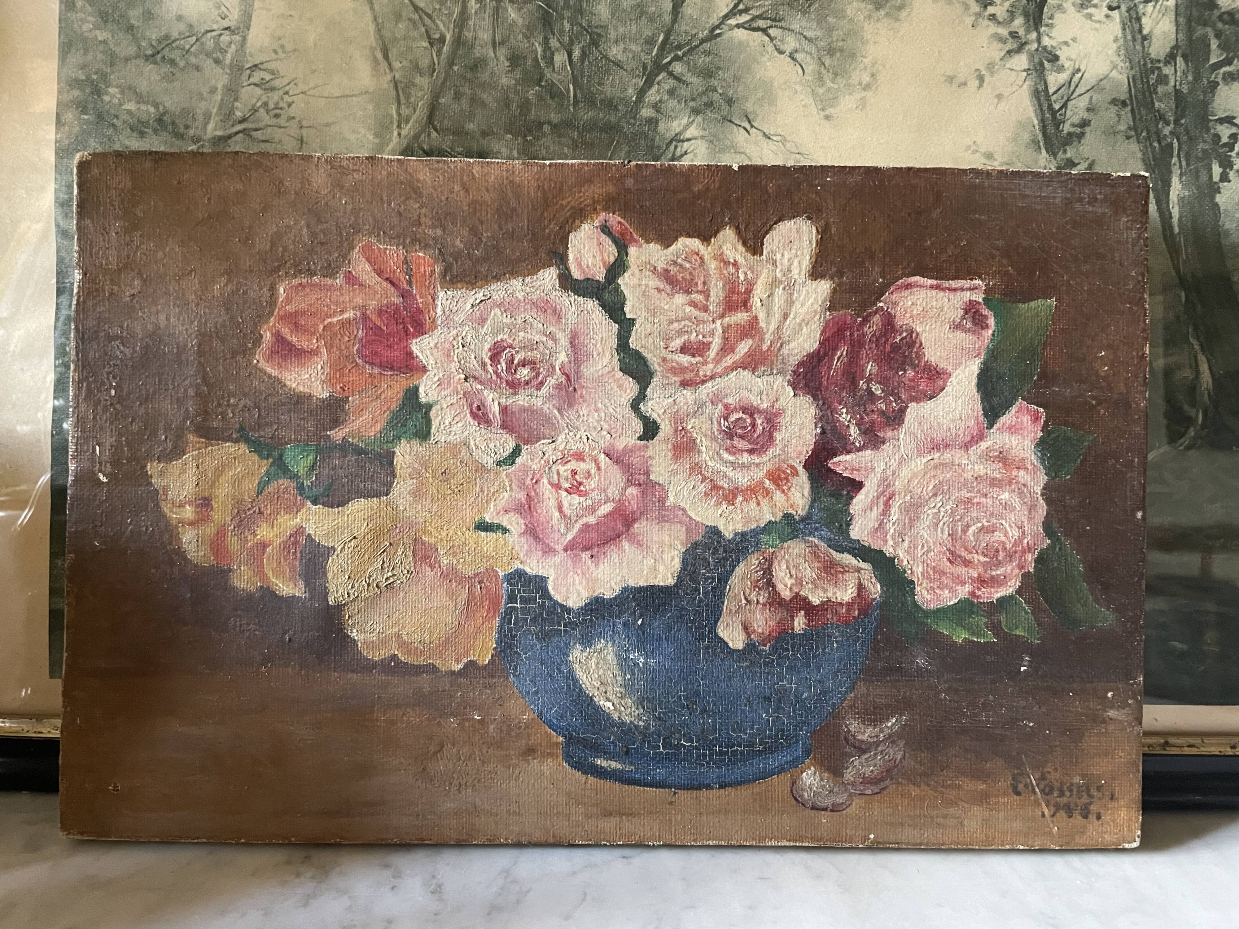 Bouquet de roses 1906