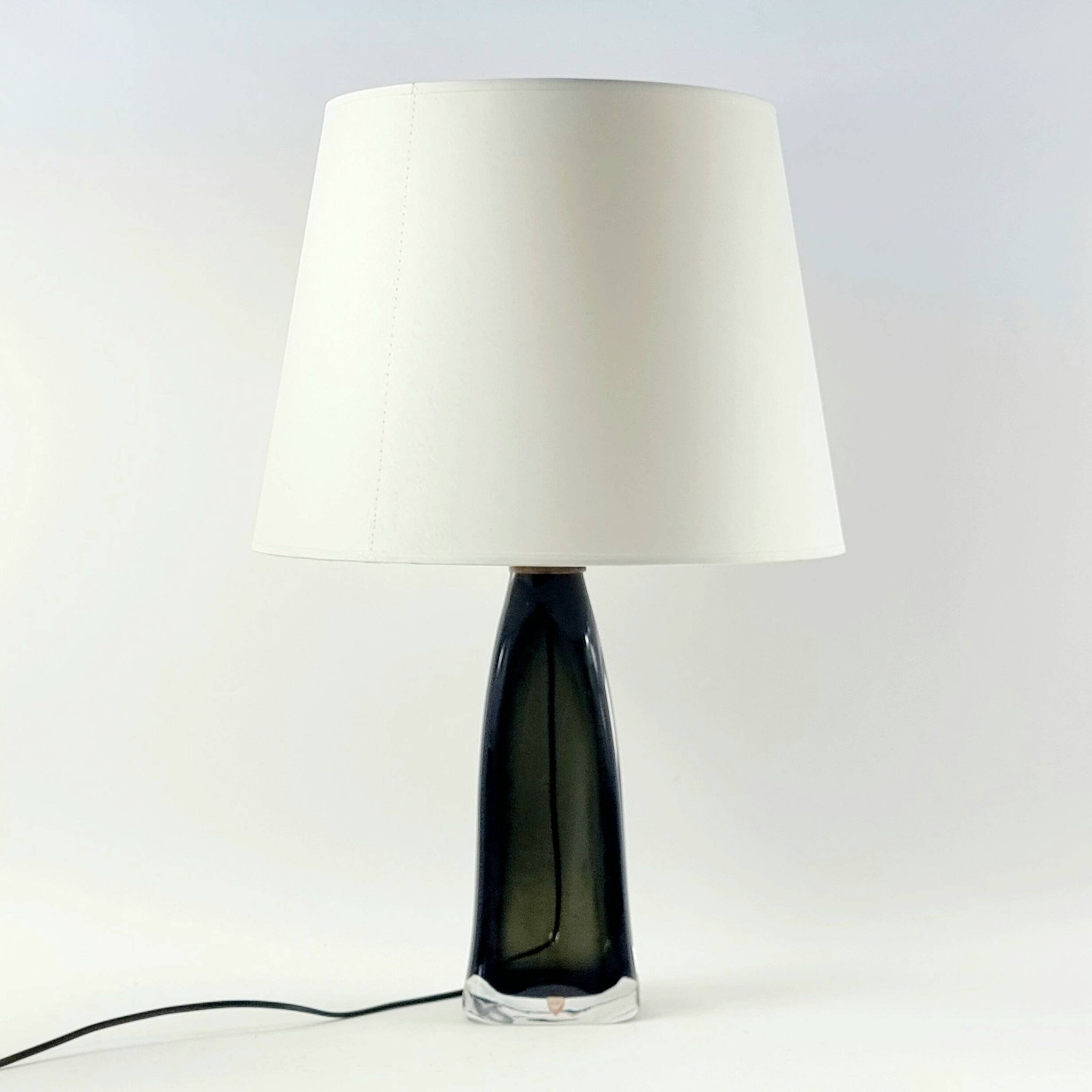 Mid Century Scandinavian Glass Table Lamp by C.Fagerlund for Orrefors, 60s