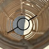 Small lantern-shaped rattan suspension H35 D15