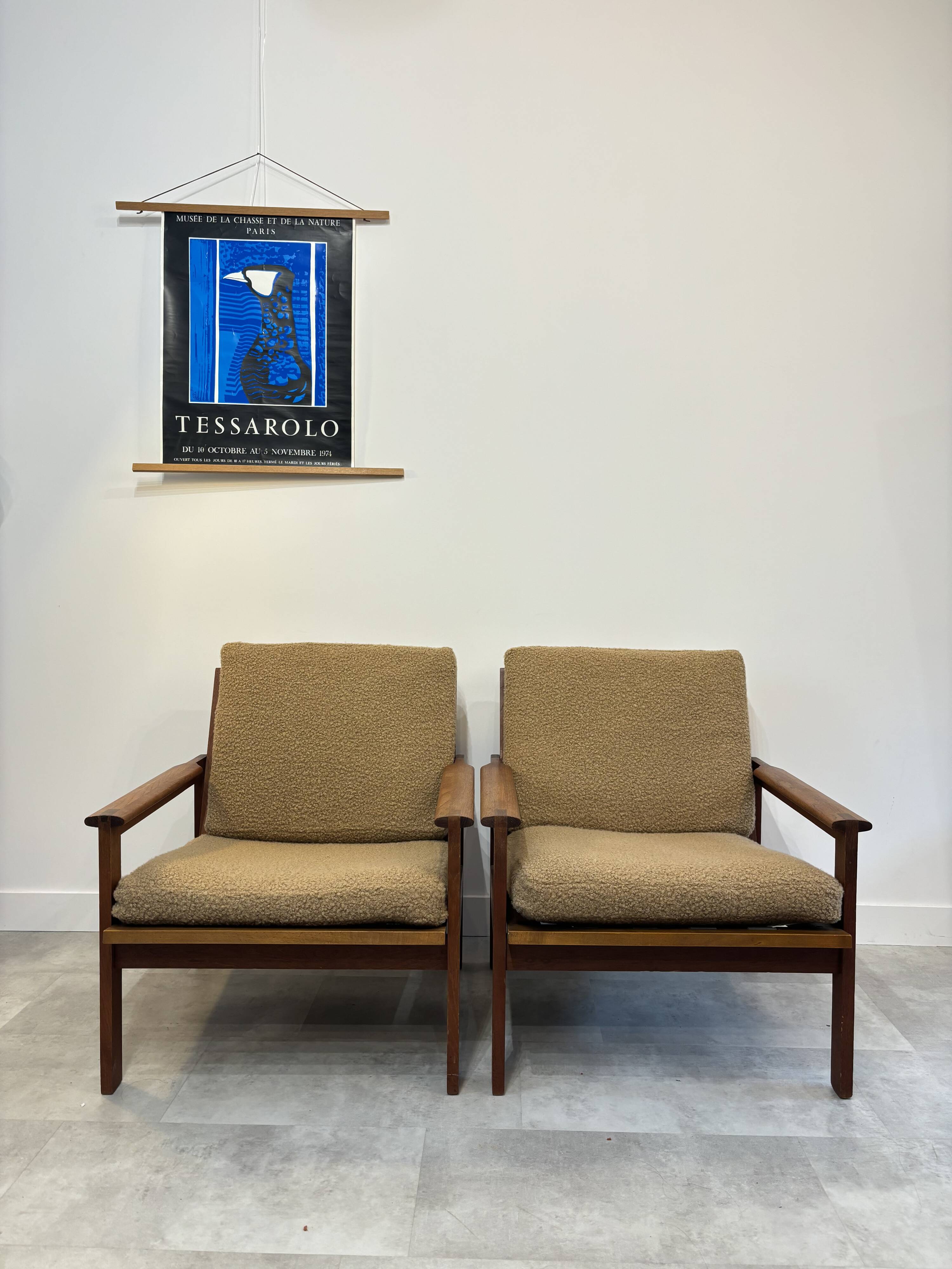 Pair of Capella teak armchairs by Illum Wikkelso