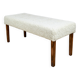 Beautiful vintage bench from the 90s - beige boucle long hair