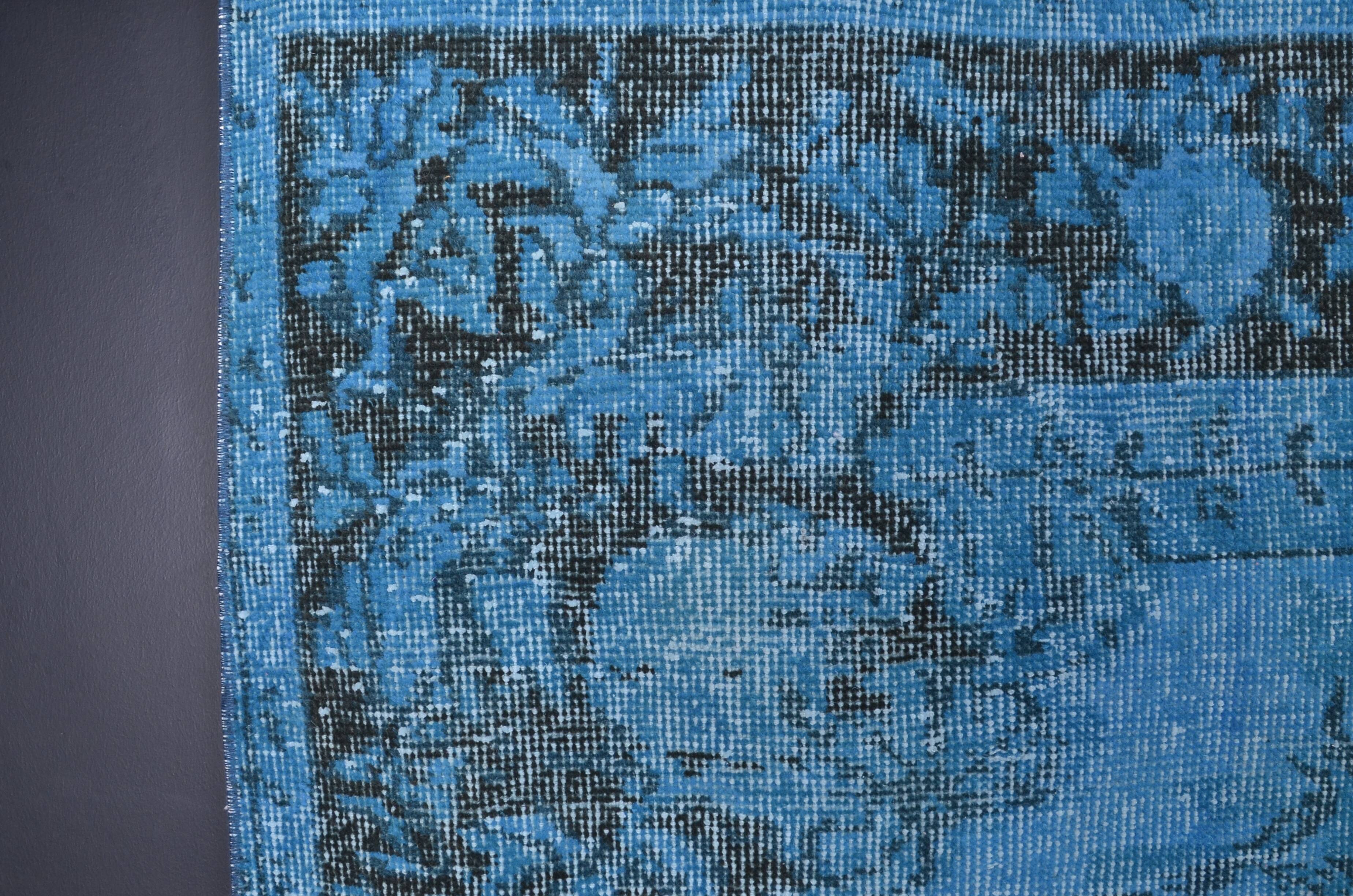 Blue Vintage Anatolian Floral Rug sku 2350