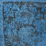 Blue Vintage Anatolian Floral Rug sku 2350