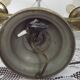 2 Light French Vintage Brass Boulotte Table Lamp With Cream Pleated Shade 5