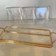 Golden servant 3 ramekins glass Italy