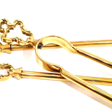 Solid brass fireplace servant 3 accessories