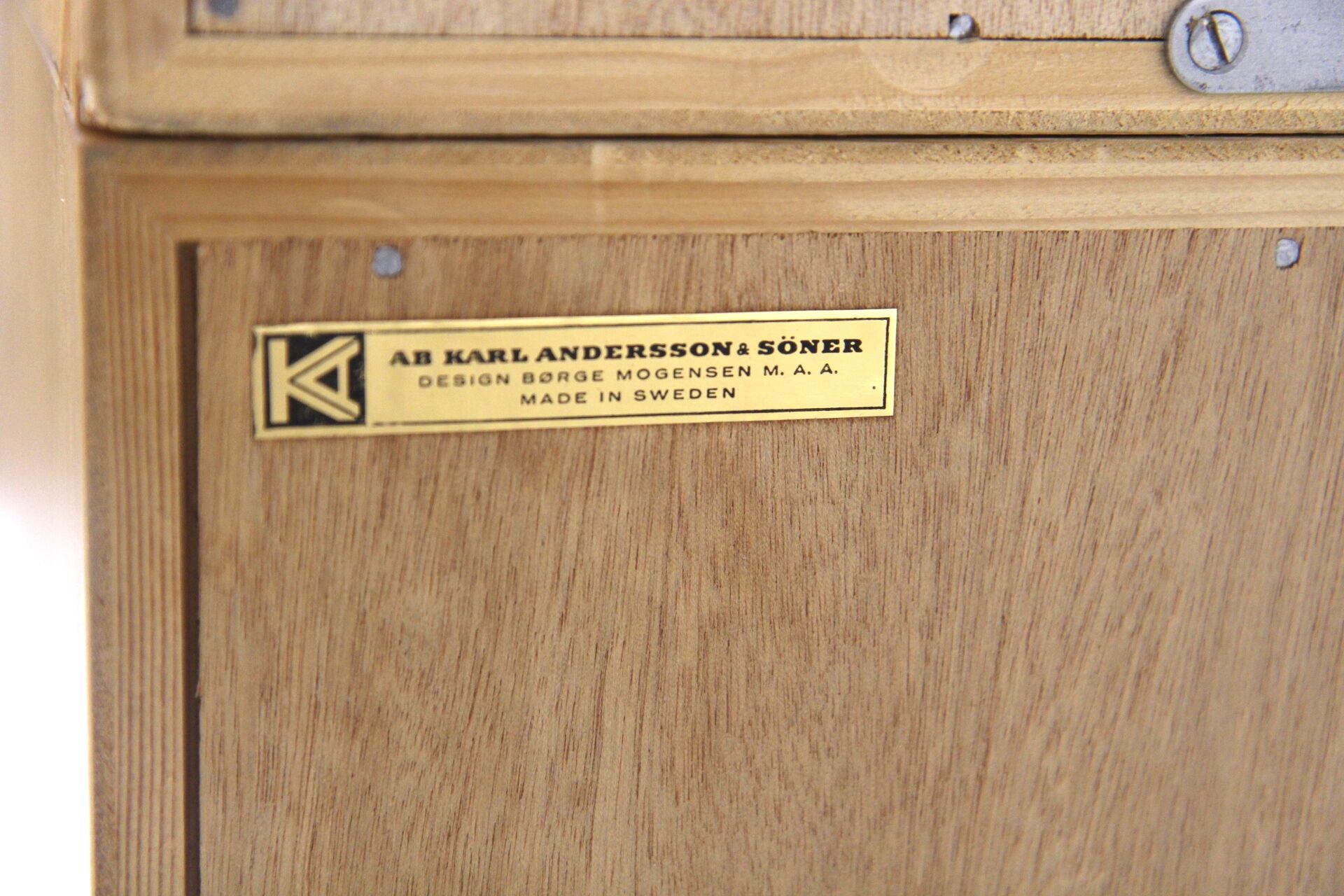 Scandinavian oak library "Öresund", Børge Mogensen, Sweden, 1960