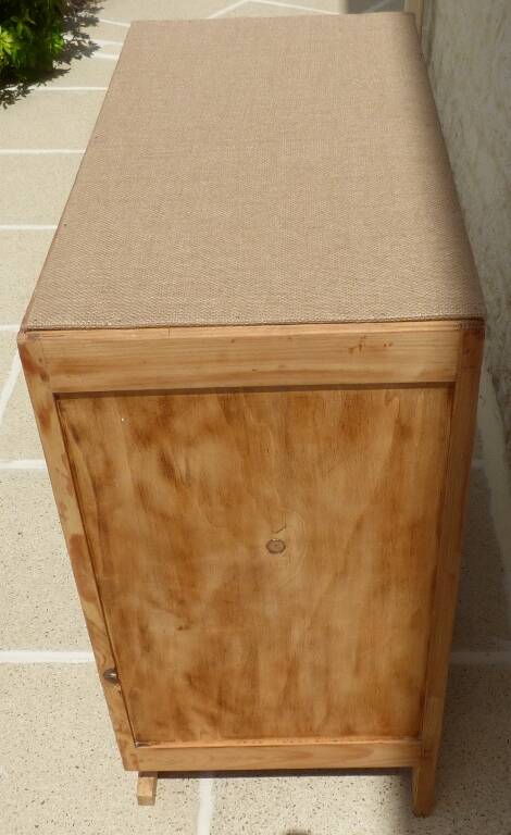 Art Deco 3-drawer wooden chest of drawers - Completely restored and refurbished -