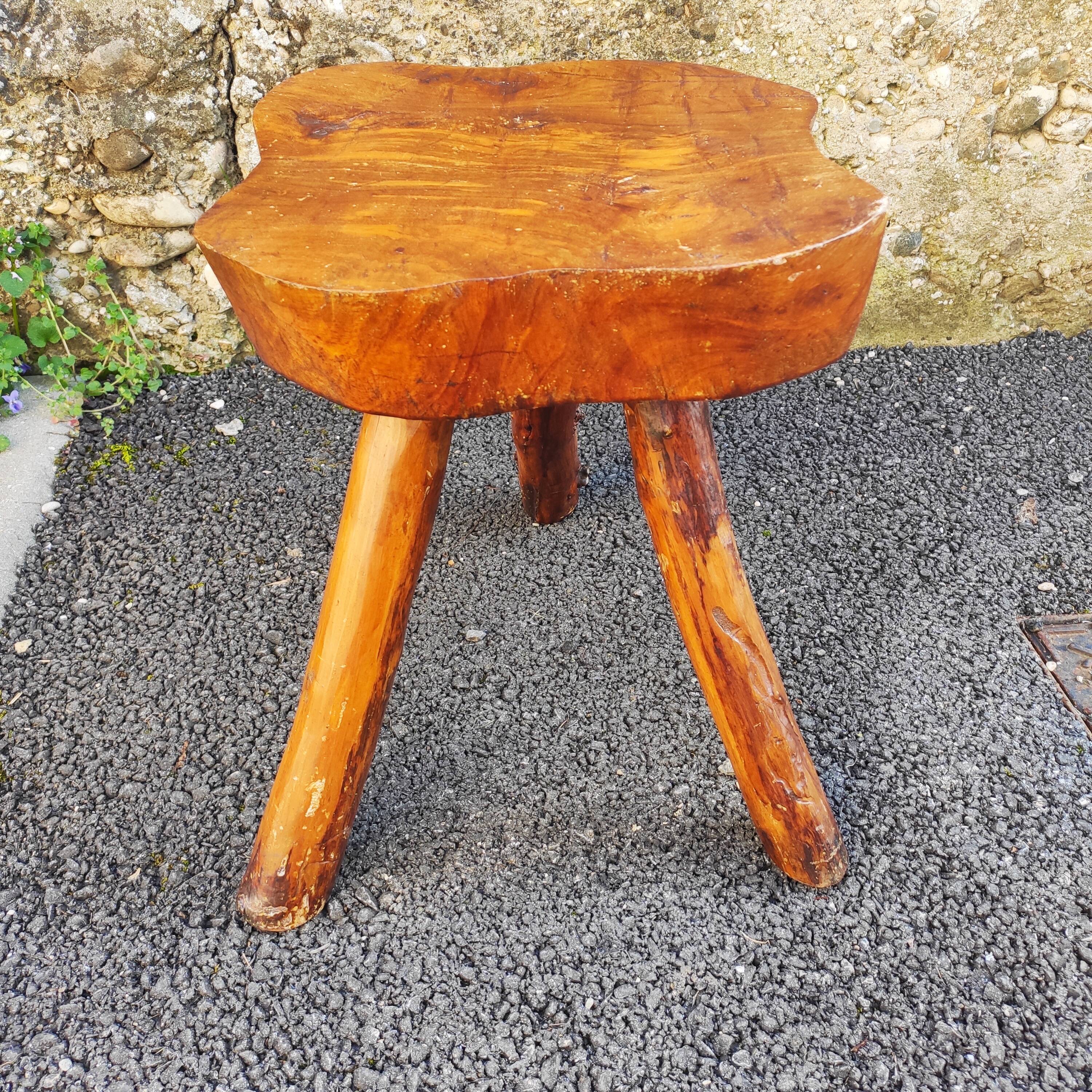 Brutalist tripod stool