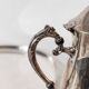 Silver-Plated Vintage Tea Set from England, 1940s: Teapot, Cups & Tray in Silver Metal