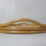 round rattan and mother-of-pearl tray