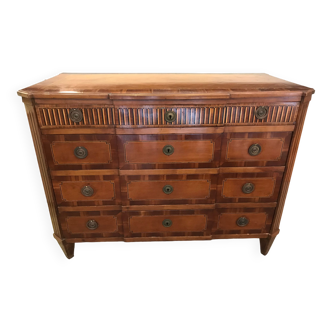Old inlaid chest of drawers