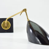 Large pair of vintage Italian wall light brass 1960 certified original edition, no copy