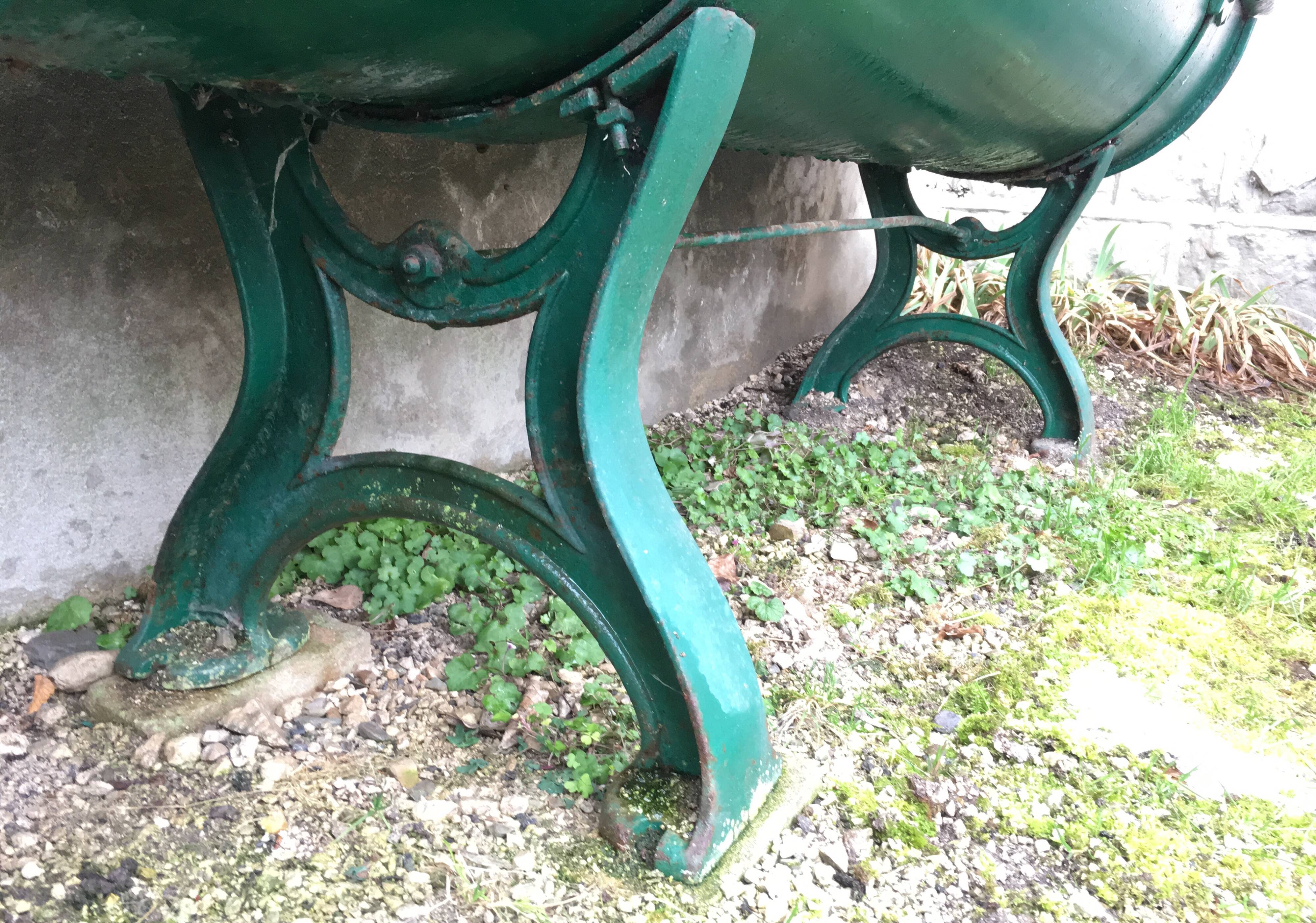 Large industrial gardener on feet