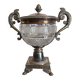 Cut crystal and silver-plated metal sweetmeat dish – Restoration style