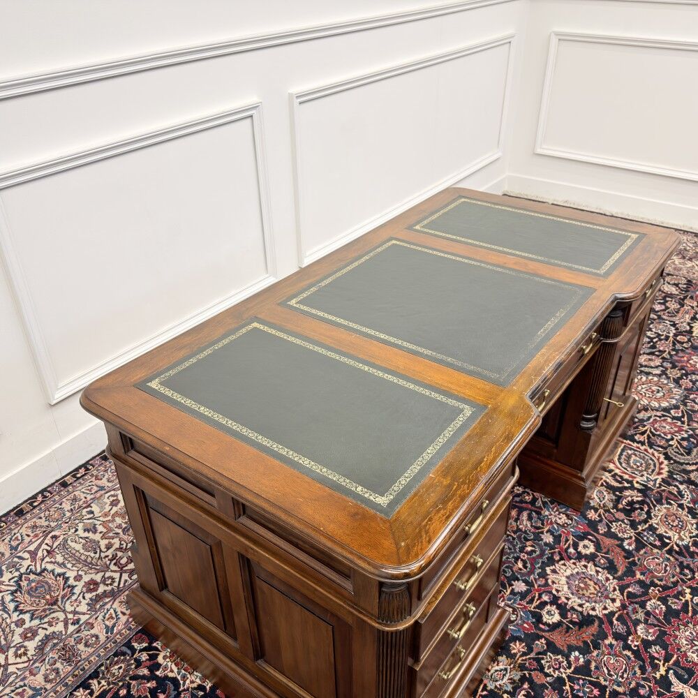 Classic English Chesterfield Desk with Backboard