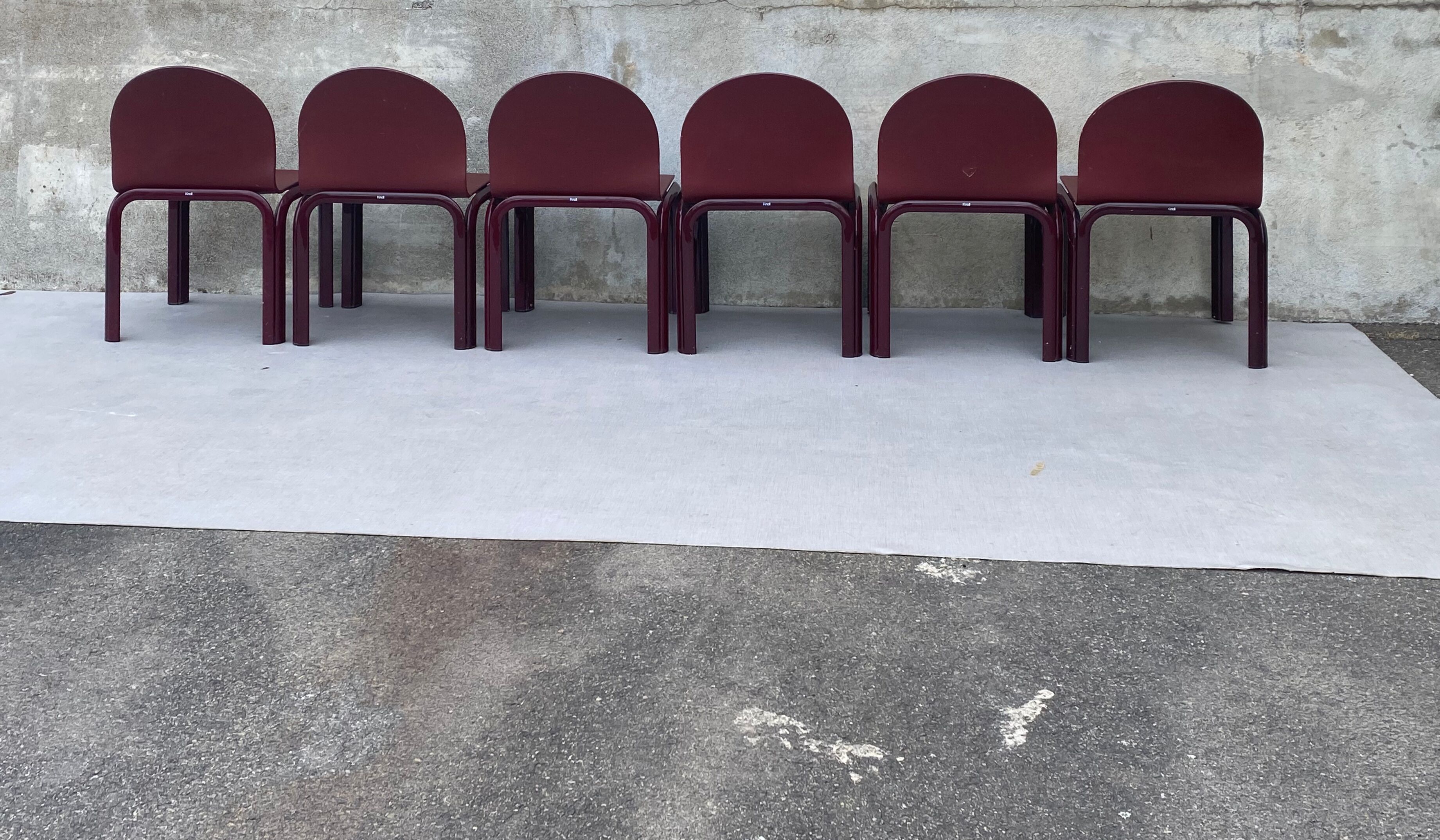 6 chairs by Gae Aulenti for Knoll
