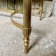 Coffee table 60' marble and brass