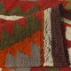 Red & Green Tribal Handmade Turkish Kilim Rug, 163x316Cm