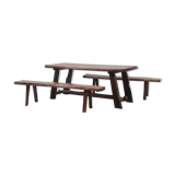 Rustic table and benches 60/70
