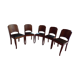 Five art deco chairs