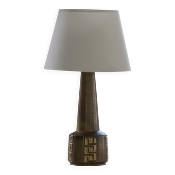 Grande lampe de table moderne danoise en grès céramique, signée Løvemose, années 1960