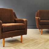 Two mid century armchairs vintage - set 2 chairs