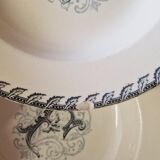 12 Luneville K&G soup plates letter F