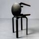 Pair of Frosta Ikea stools in black