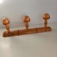 Porte manteaux en bois imitation bambou vintage