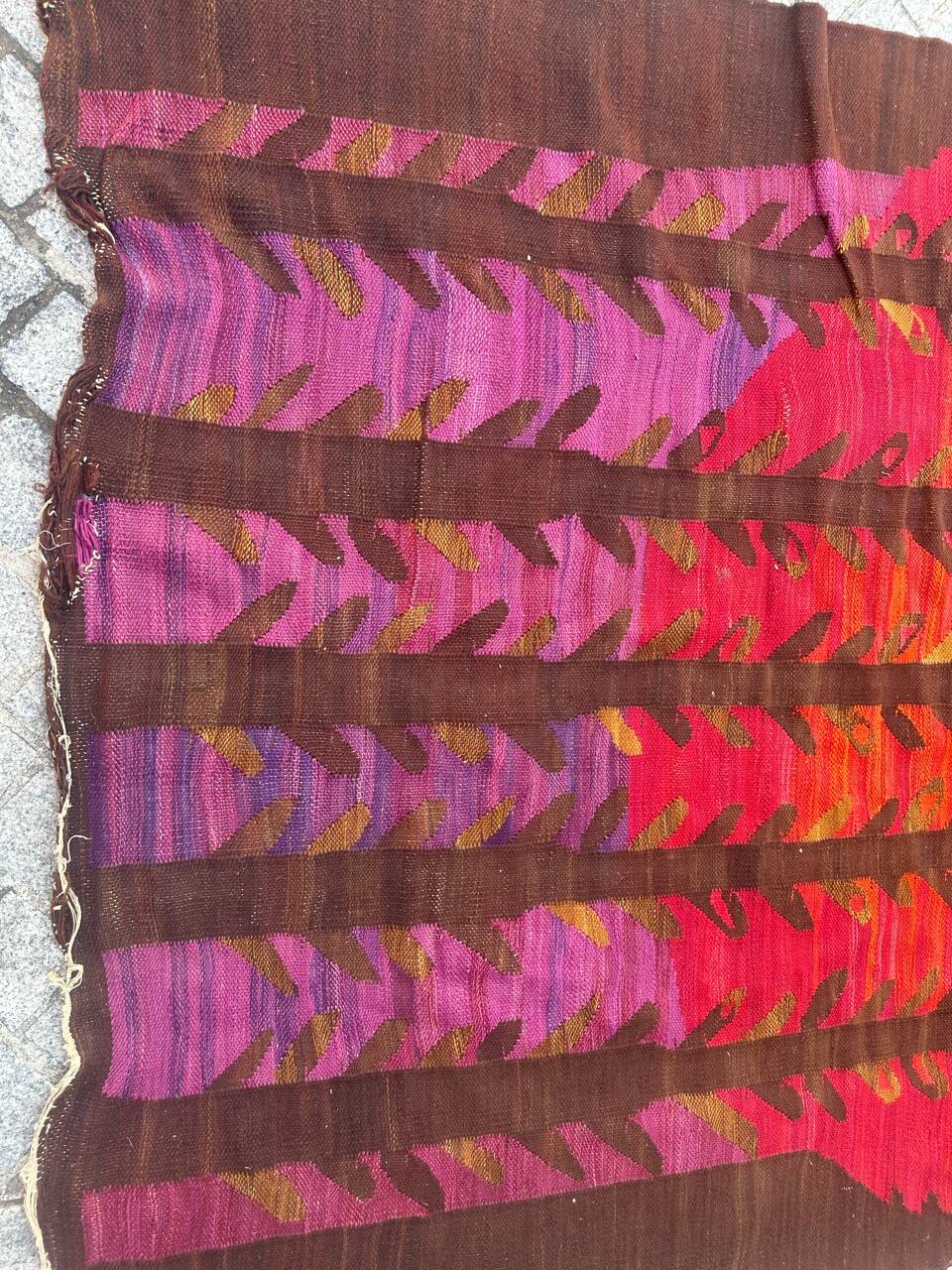 Vintage scandinavian rug from the 70s, hand-woven