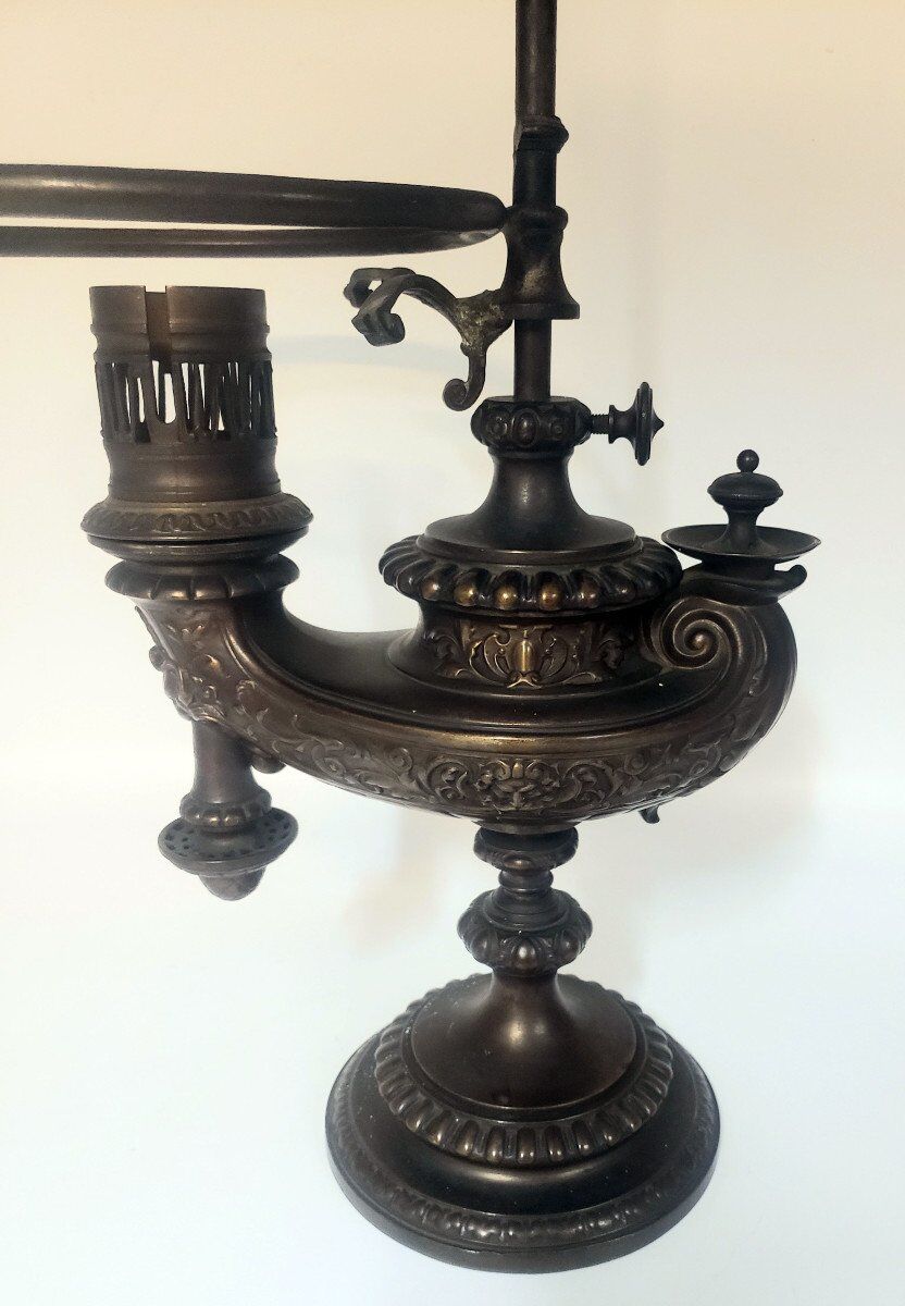 19th century desk lamp from Wild & Wessel Germany 1890