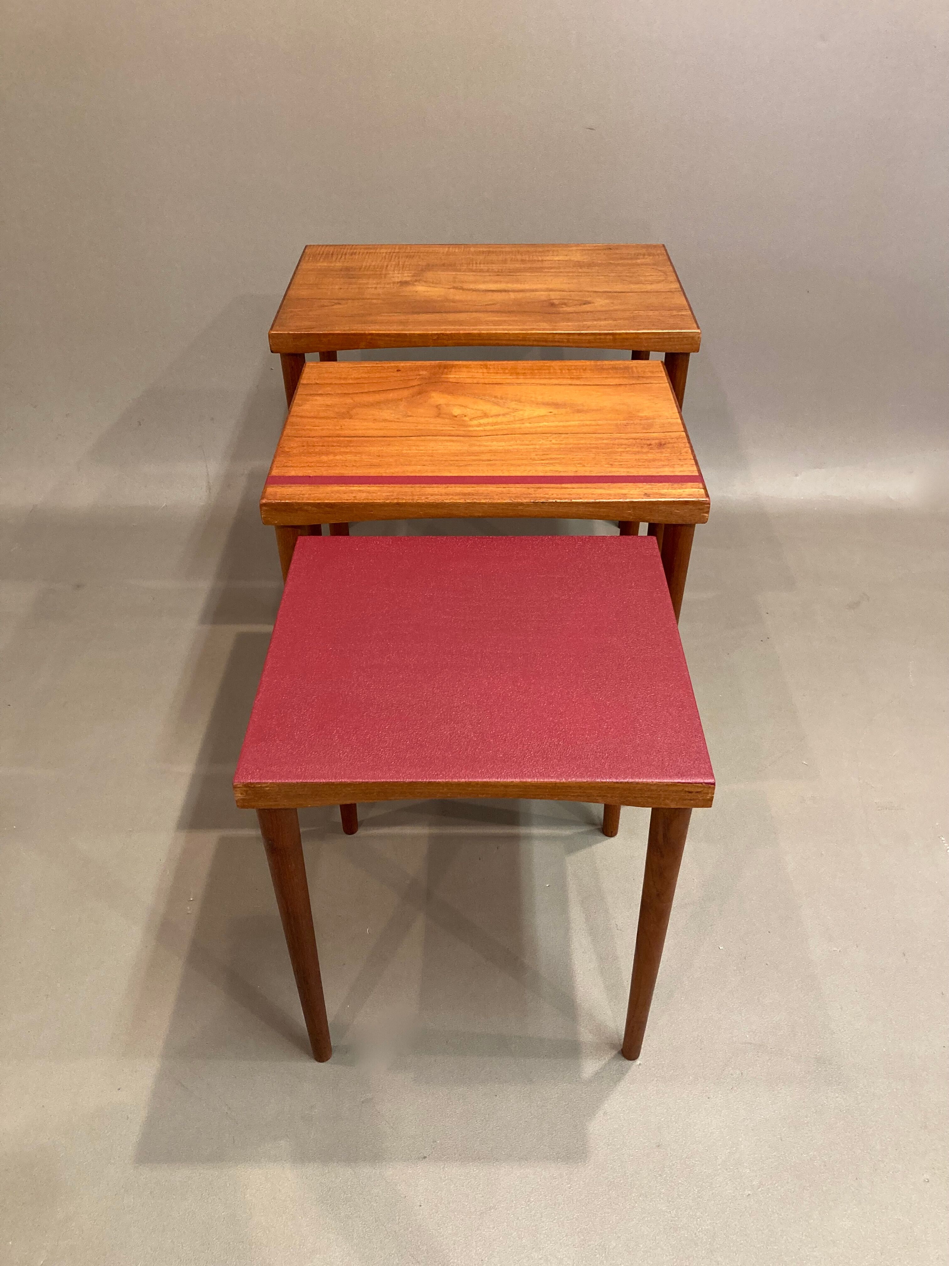 Coffee table pull-out Scandinavian design 1950