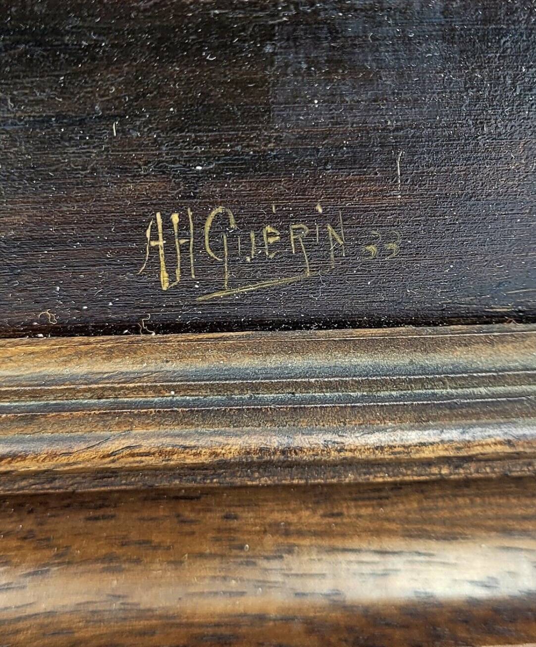 Oil on panel ah guerin