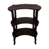Console rognon époque Napoleon lll bois noirci