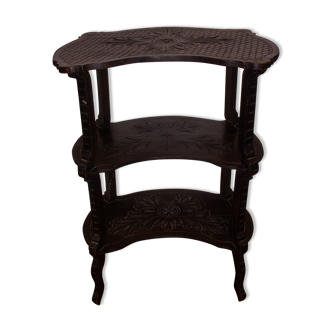 Console Napoleon period lll blackened wood