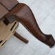 1960s, Danish side/children's armchair, light green furniture velour, oak w