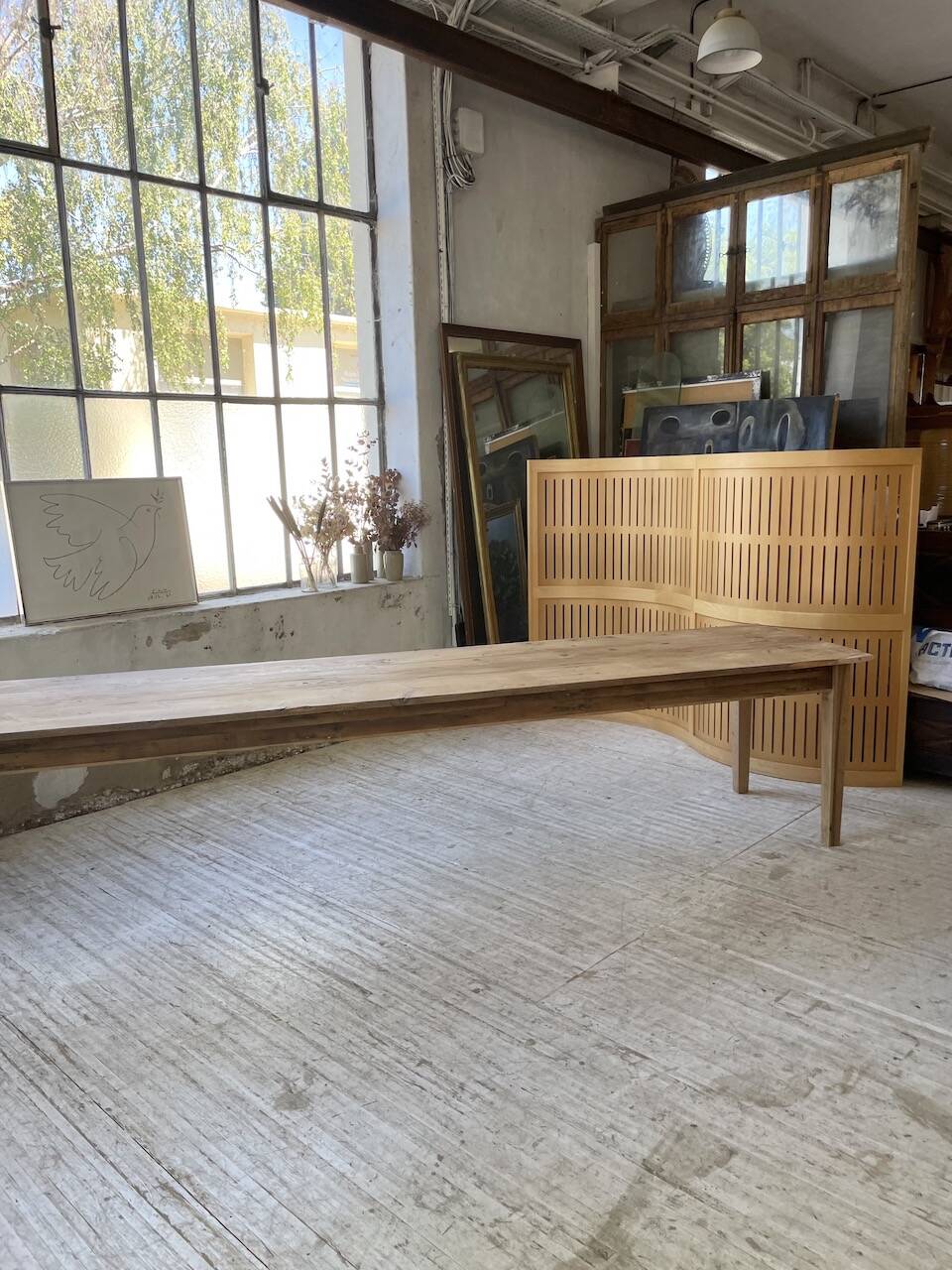 4m XXL pine and oak farmhouse table