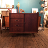 Vintage dark wood sideboard