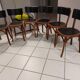 Suite de 6 chaises de bistrot Baumann années 1950