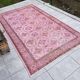 Oushak Turkish Pink Vintage Rug sku 1083